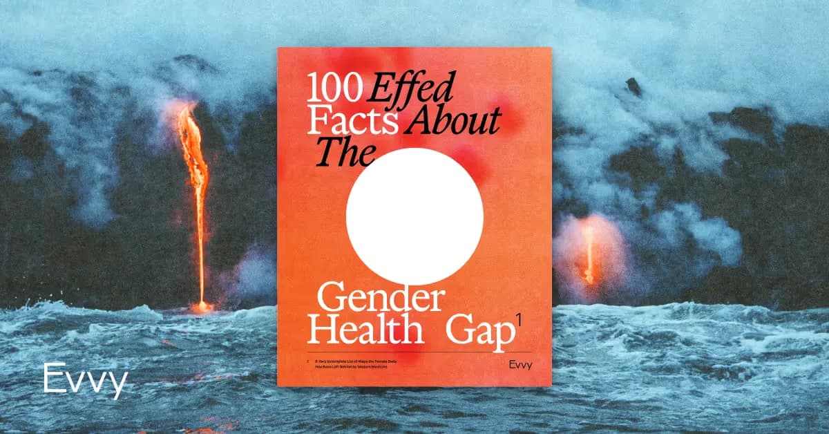 100 Effed Facts About the Gender Health Gap book on Evvy's product page