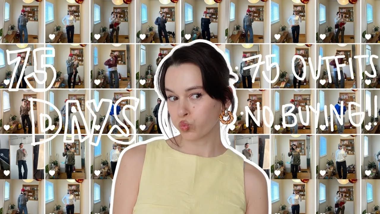 75 day style hard challenge | 75 outfits, no buying, confessions of a shopaholic