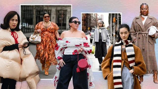 a collage of women wearing creative outfits to illustrate a post about the 75 hard style challenge