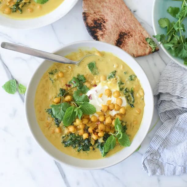 Spiced Chickpea Stew with Coconut and Turmeric - Pamela Salzman