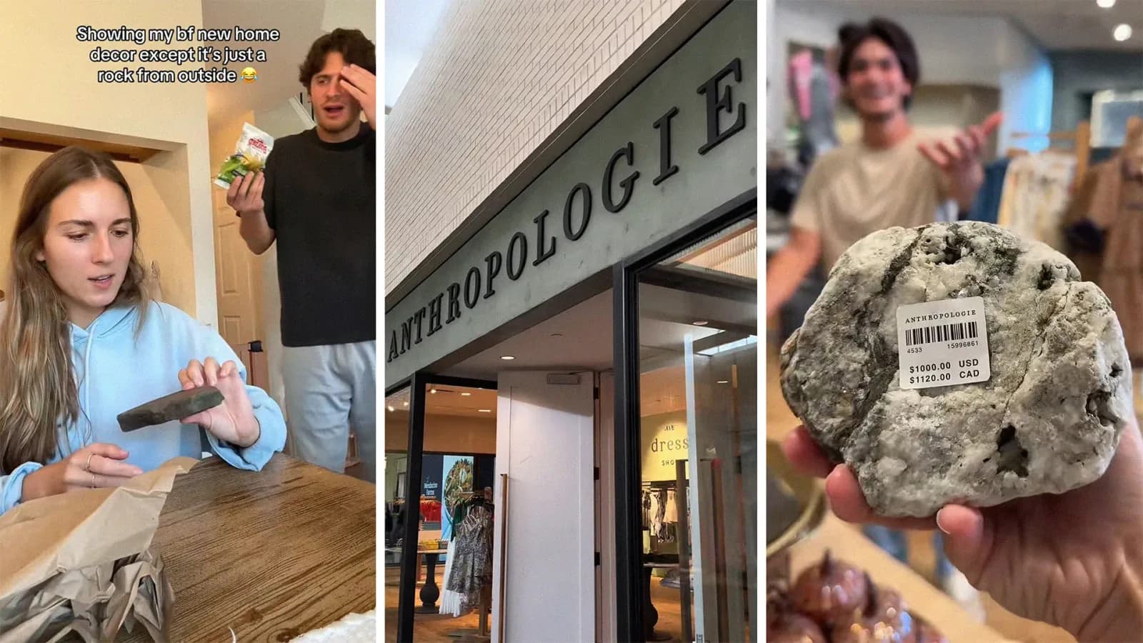 ‘My husband had a full-blown crash out’: Women are pranking their partners with $1K rock from ‘Anthropologie.’ Then the store responds