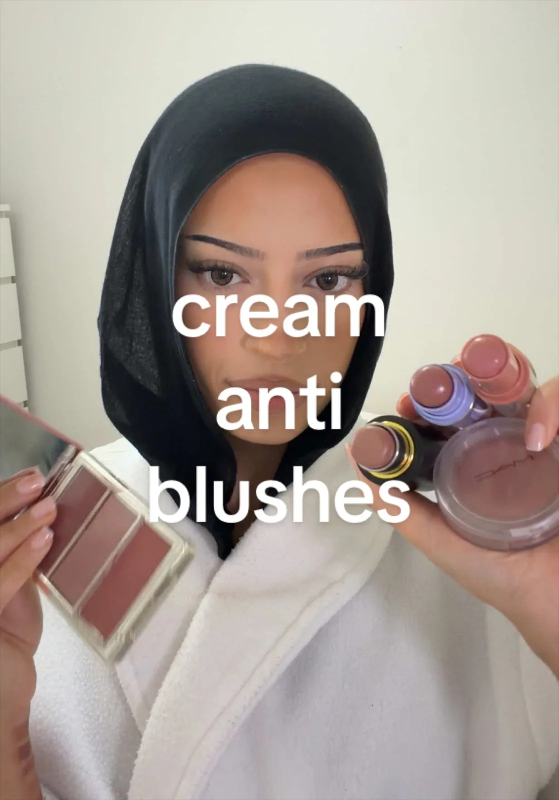 my cream anti-blush picks for olive skin tones ⋆˙⟡ @M·A·C Cosmetics Canada @Kosas @Haus Labs @Westman-Atelier @Morphe Cosmetics #antiblush #mutedblush #oliveskin