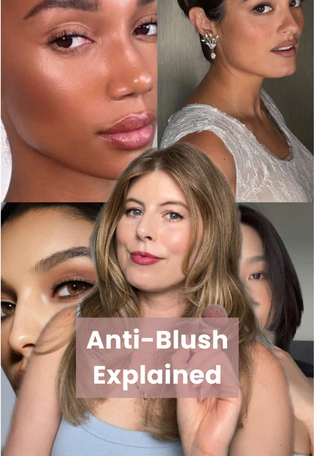 Anti-blush is more about adding a subtle tone than a noticeable color I've got this 'Cutie' blush from Saie linked in my LTK in my bio #antiblush #makeup #blush @Saie @MERIT Beauty