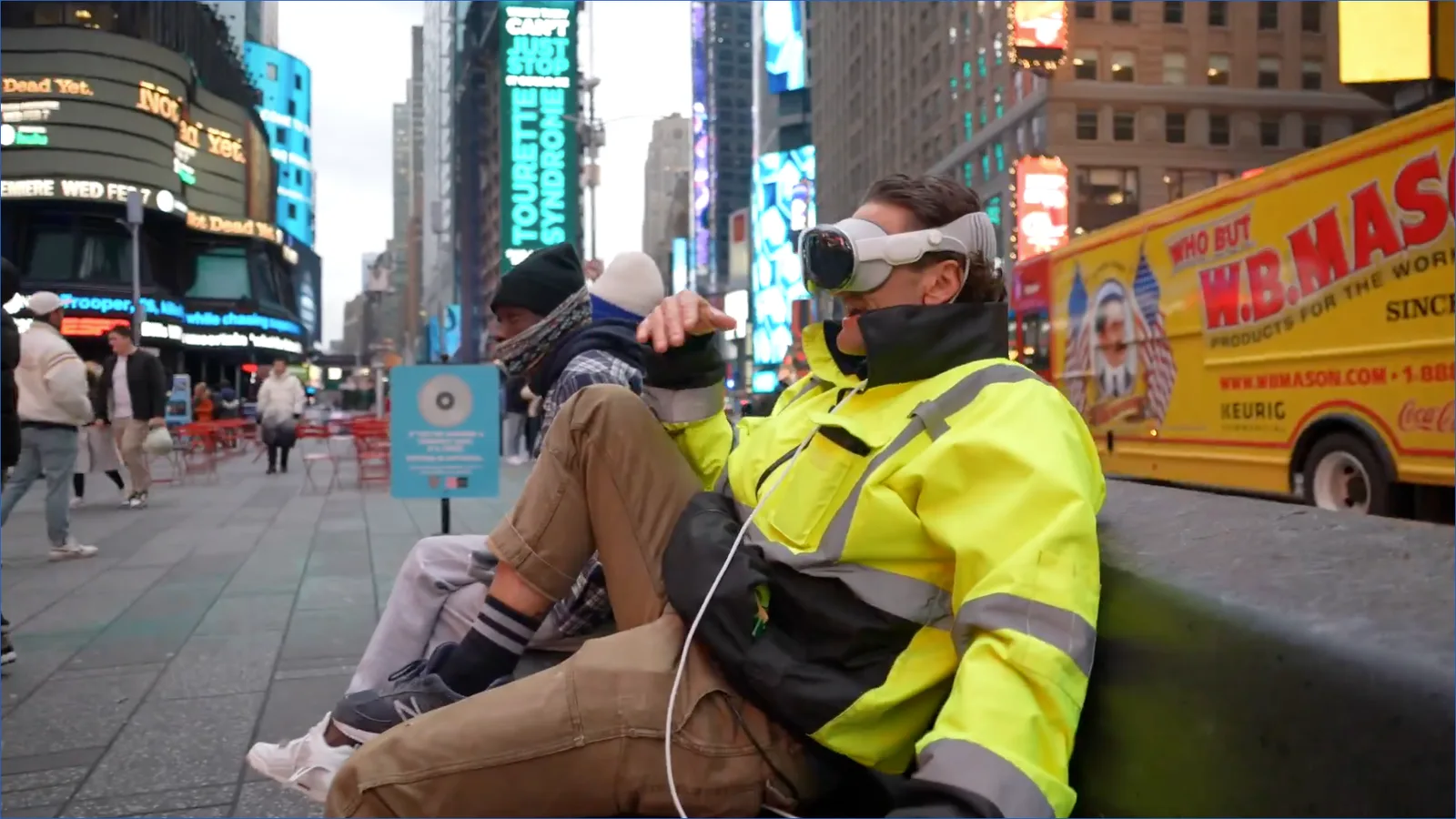 Apple Vision Pro in public