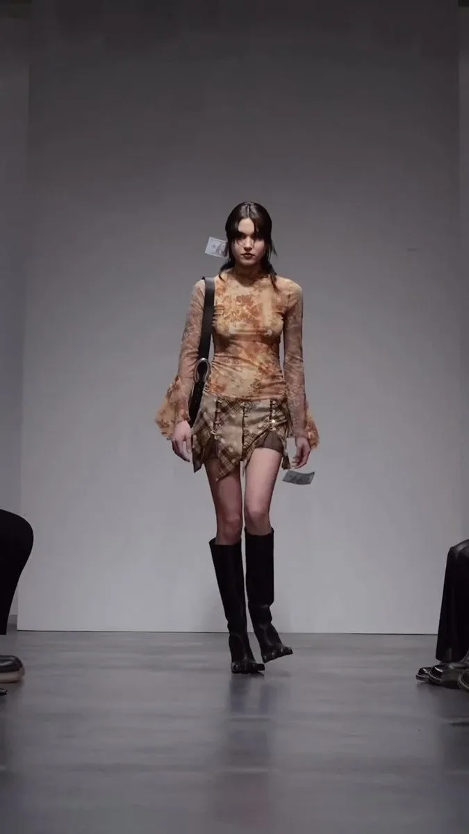 Looks from the AVAVAV Autumn / Winter 2023 Show by Beate Karlsson , ‘Fake it til you break it’. The show “comments on the industry’s seriousness around luxury and how it is being redefined, through…