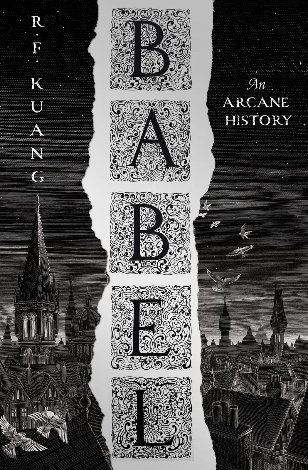 Official UK hardback cover of Babel.