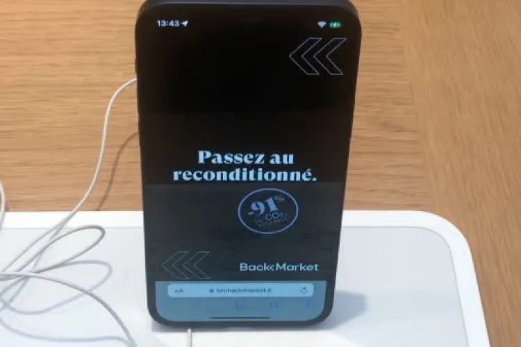 Back Market fait sa pub par AirDrop en Apple Store