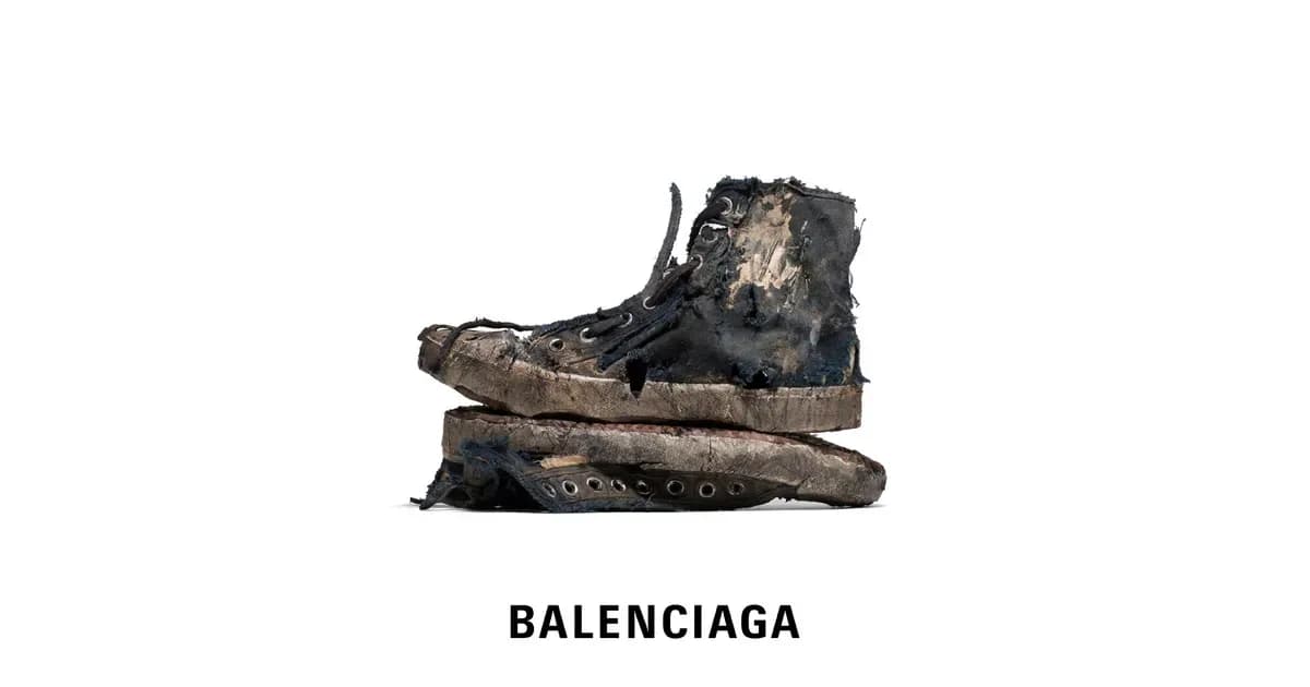 Balenciaga’s Paris sneaker campaign portraits, photographed by Leopold Duchemin.