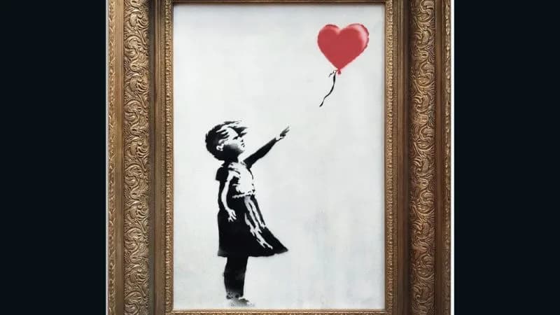 Banksy’s ‘Girl with Balloon’ renamed ‘Love is in the Bin’ | CNN