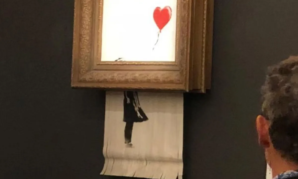 Shredded Banksy work to go on long-term loan to Stuttgart museum