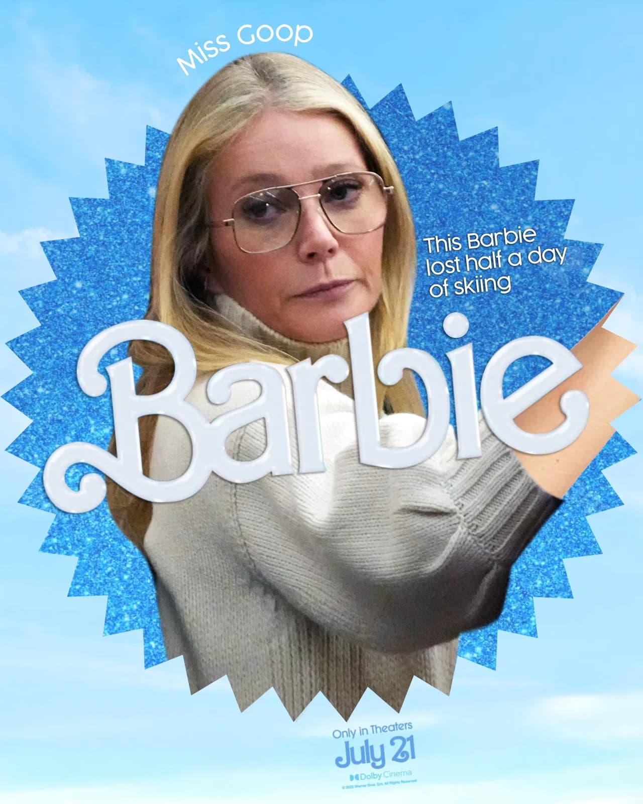 don't ski into her f**king back #Barbie