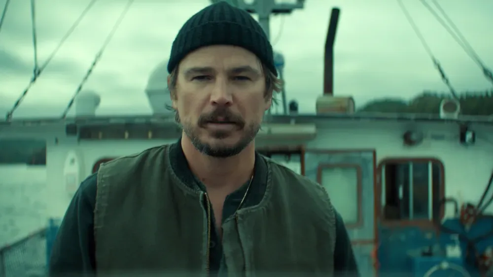 BELOW. Josh Hartnett as Calvin in episode 106 of Below. Cr. Courtesy of Netflix© 2026