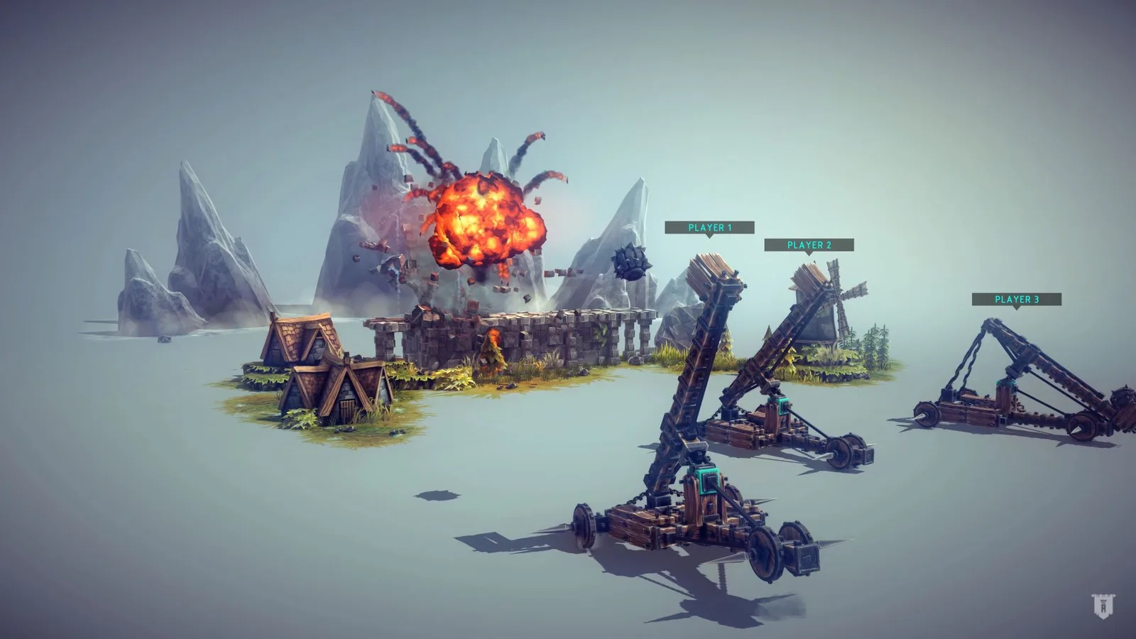 Medieval destruction sandbox Besiege adds multiplayer and level editor
