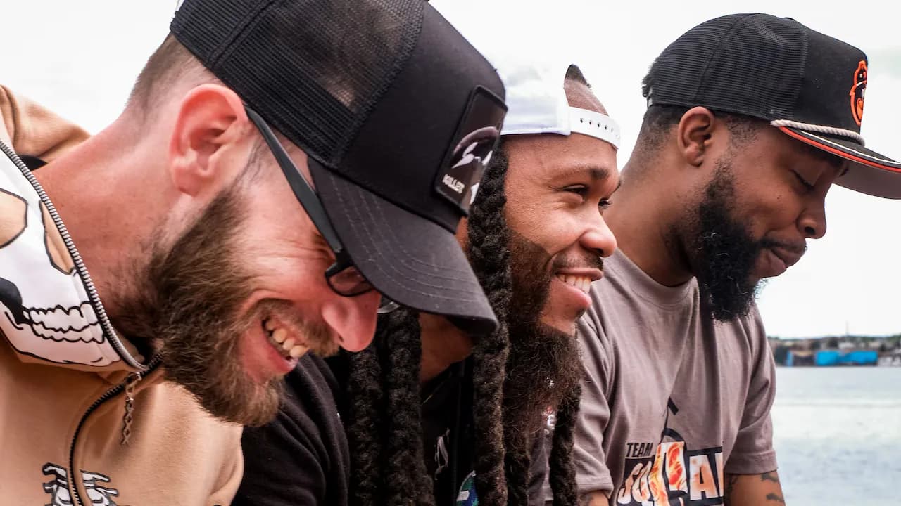 Members of Baltimore’s TSU Dance Crew, from left: Ryan Daly a.k.a. Ayo Shag, Charvez Mackall a.k.a. TSU Rum and Terry Wedington a.k.a. TSU Terry.
