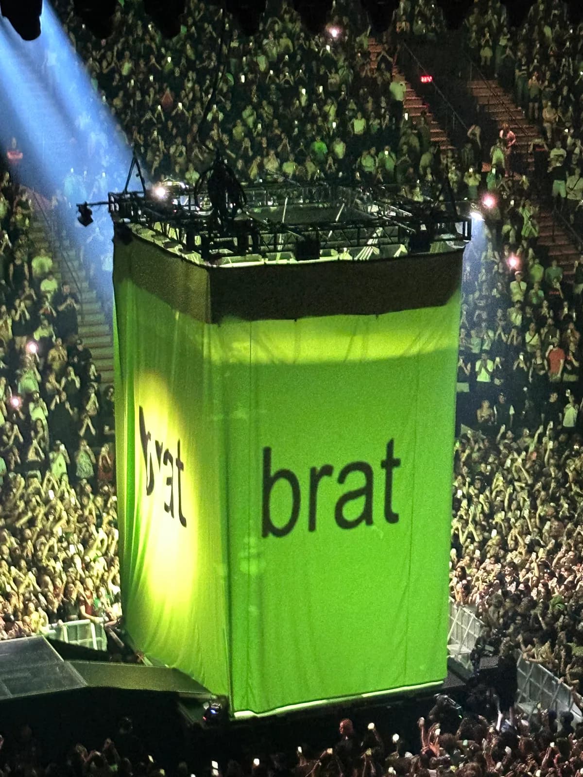 Charli xcx on the Brat Tour at Place Bell, Laval, September 2024