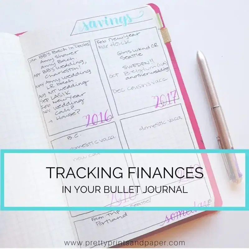 Track your finances and budget in your bullet journal - here's how it works for me // www.prettyprintsandpaper.com