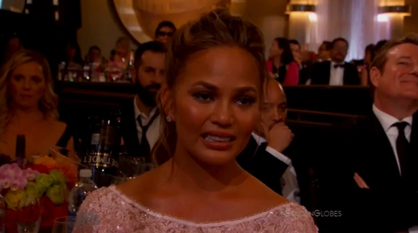 Just some casual @chrissyteigen action #EWGlobes #GoldenGlobes http://t.co/wq7qNs4zYW