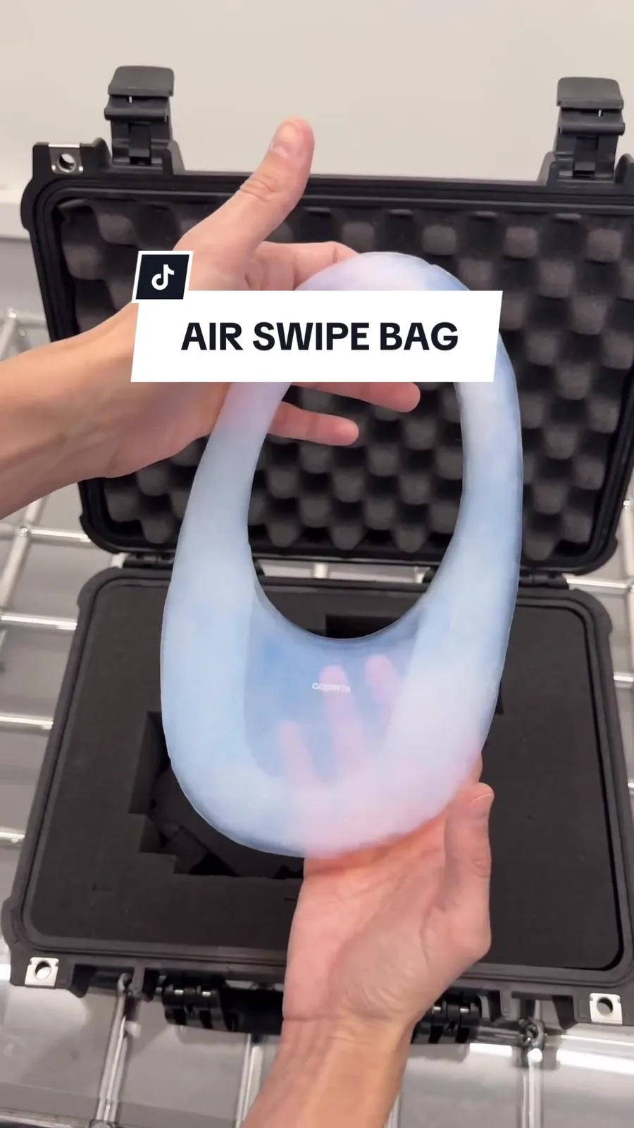 @coperni unveils it’s Air Swipe Bag made from Nasa’s silica aerogel 🪐#TikTokFashion #Coperni #Bag #FashionWeek