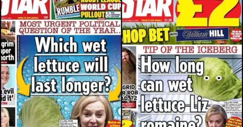Liz Truss calls Daily Star's Lizzy Lettuce stunt 'puerile' and unfunny