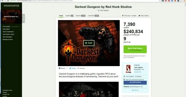 A Darkest Dungeon Kickstarter Post-Mortem (Part 1)