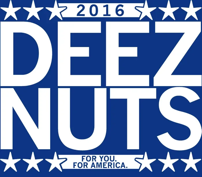 RAYGUN’s Deez Nuts 2016 campaign-style artwork.