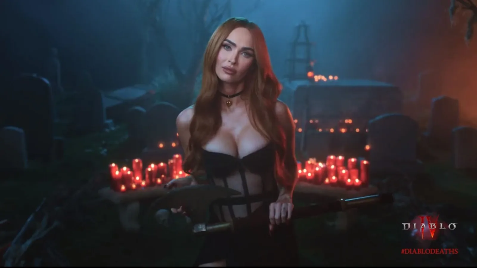 Megan Fox giving Diablo 4 eulogies