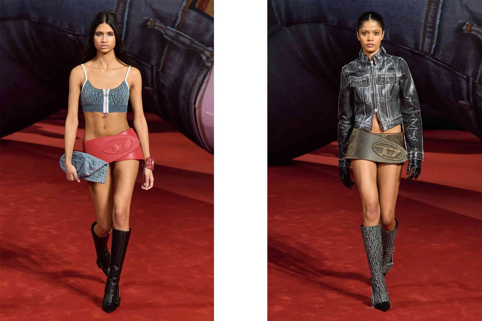 The internet has a lot to say about the AW22 Diesel belt skirt