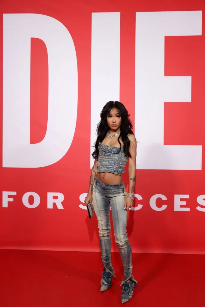 Coi Leray Poses With Condoms During Milan Fashion Week
