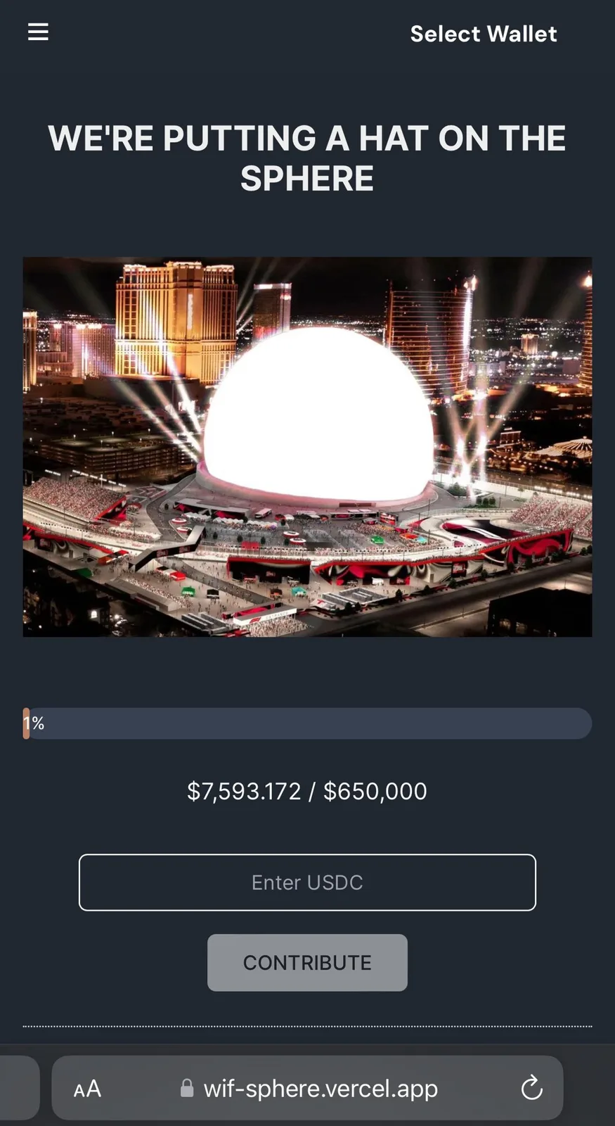 iight bros, it's time, we're putting dogwifhat on the vegas sphere 🫨