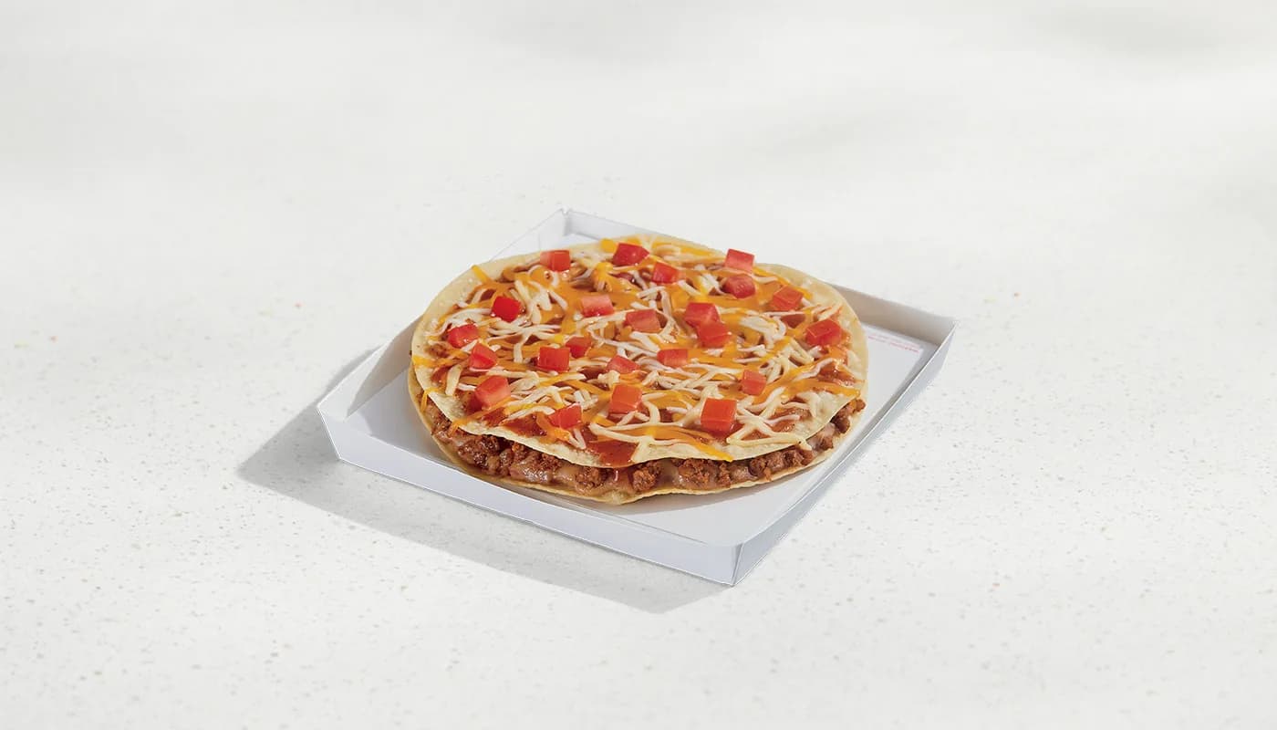 Taco Bell’s Mexican Pizza menu item.