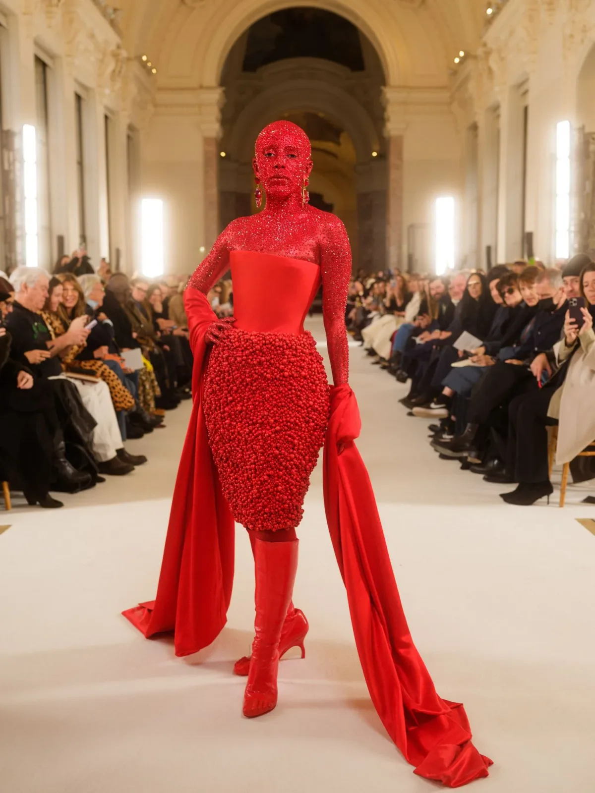 DOJA CAT WORE CUSTOM SCHIAPARELLI HAUTE COUTURE SPRING SUMMER 2023