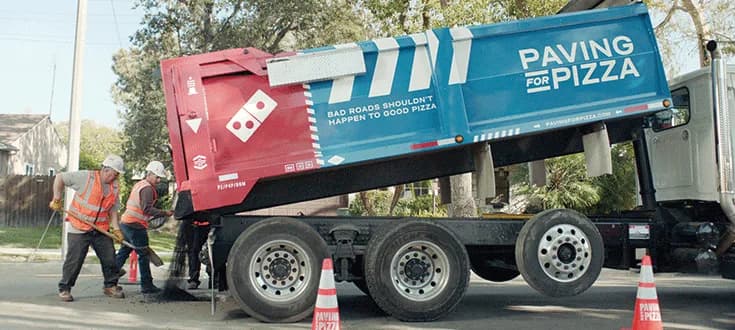 Domino’s Smooths the Customer Journey by Paving Roads