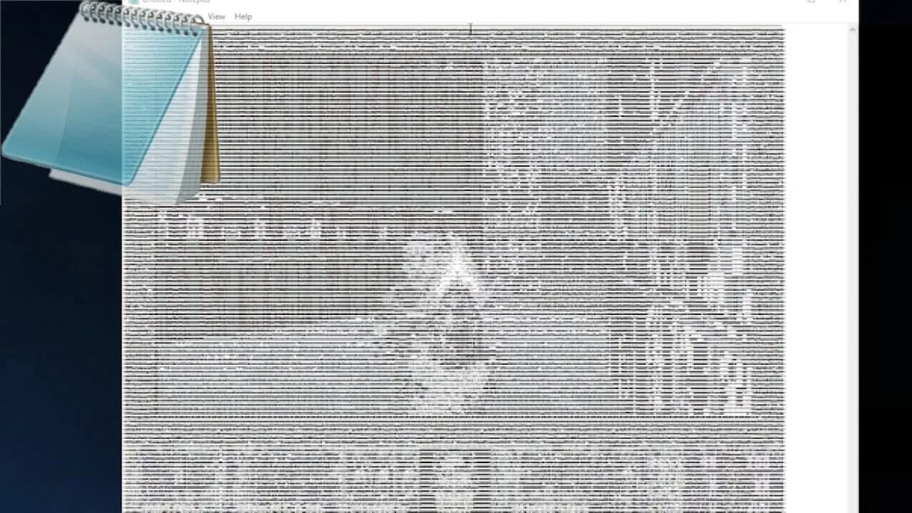 so i got DOOM running inside of Notepad