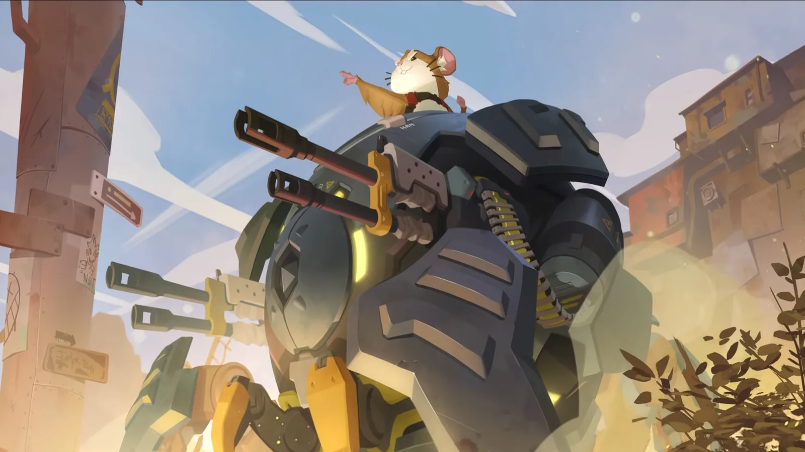 Overwatch's Wrecking Ball is now Dramatic Hammond