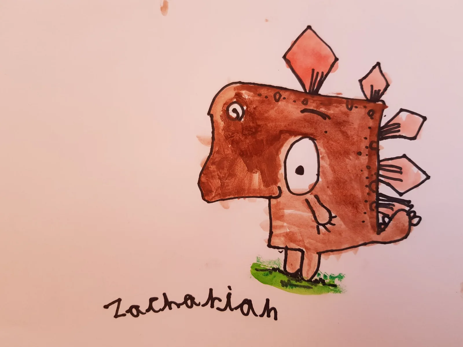 My little lad (age 5) *loved* your video @RobBiddulph, thank you!! Zach says "I tried really hard". #DrawWithRob