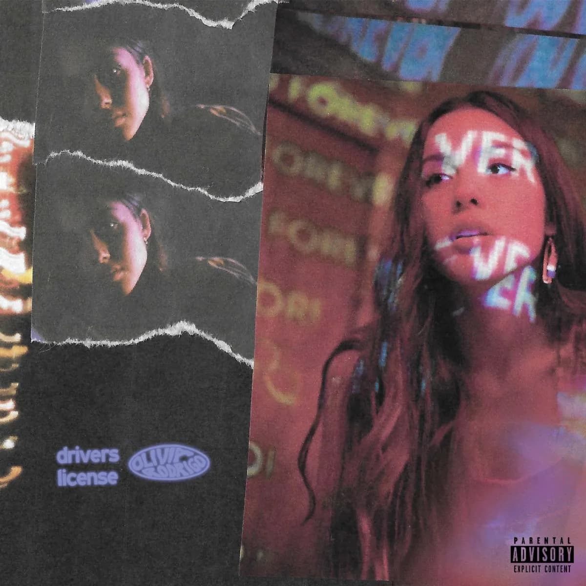 The cover artwork for Olivia Rodrigo’s drivers license single.