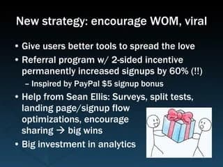 Drew Houston’s 2010 slide explaining Dropbox’s two-sided referral incentive