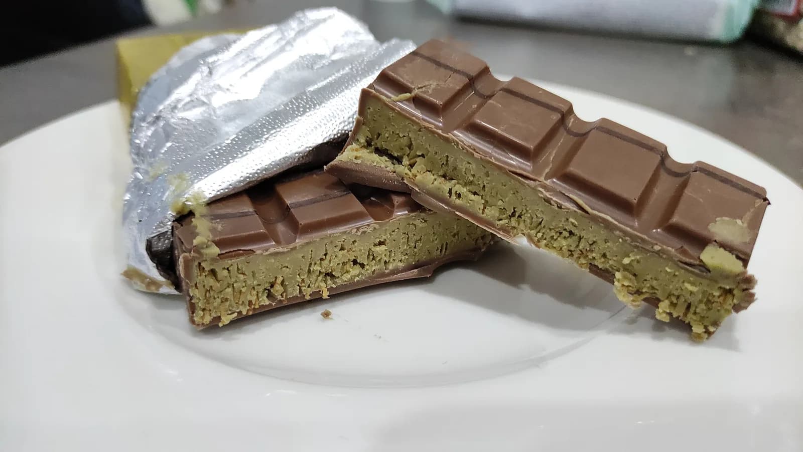 corean chocolate on a plate