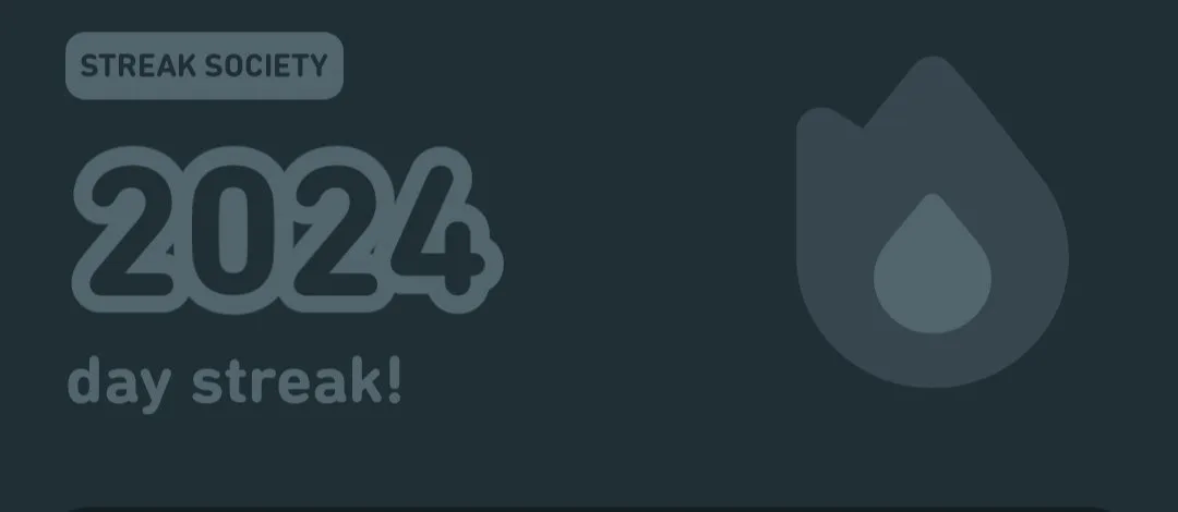 After 2,024 days straight of using Duolingo I'm deciding to resign due to the apps use of AI (and horrible UI) this streak was my whole personality for a few years but now I'm cool enough to dump it