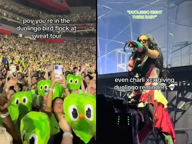 Duo at the Charli XCX concert — the iconic marketing stunt that just went viral