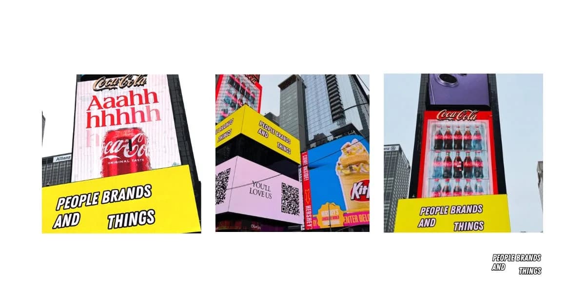 As seen in...Times Square.