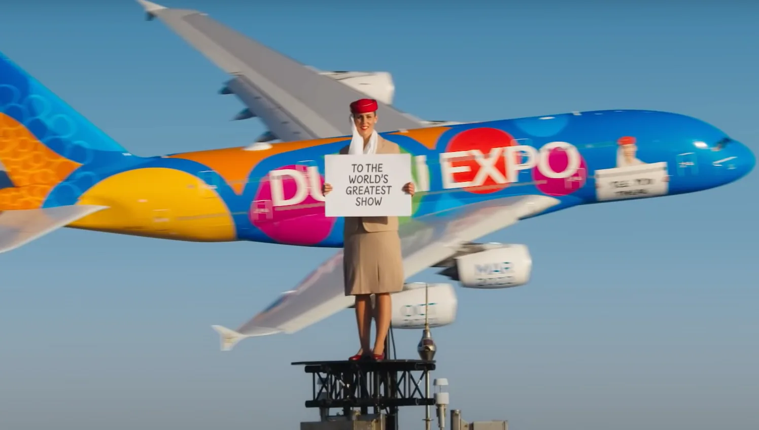 Emirates produces another stunning advert atop the world's tallest building