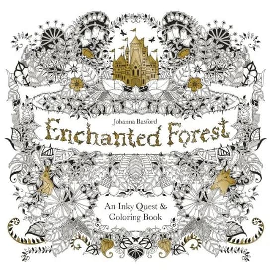 Enchanted Forest colouring book by Johanna Basford