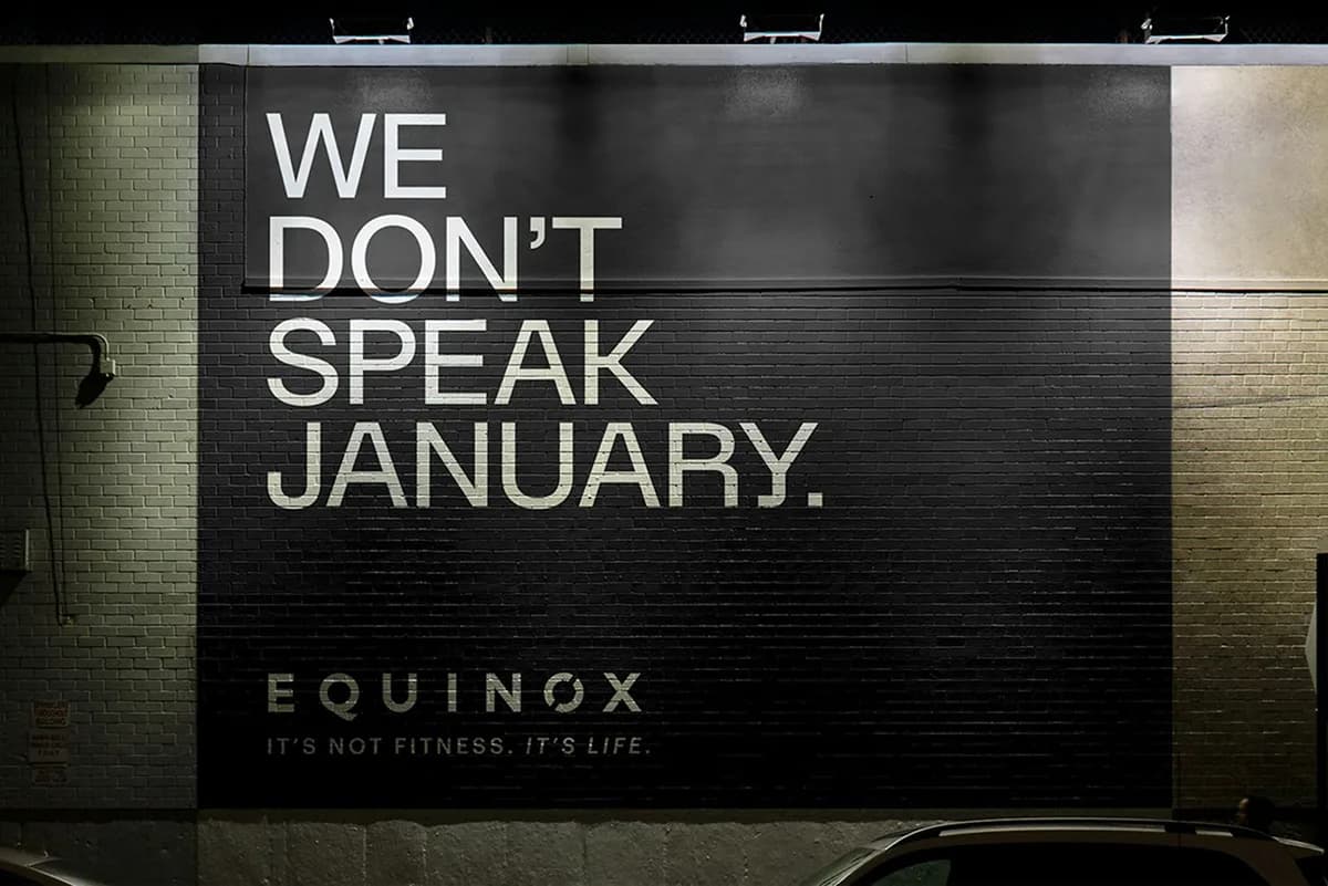 Campaign typography and outdoor placements from the agency’s case study.
