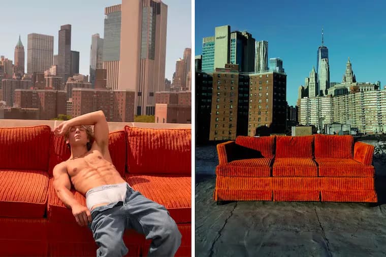 The couch from Jeremy Allen White’s Calvin Klein shoot can be yours — it’s listed for free on Facebook Marketplace