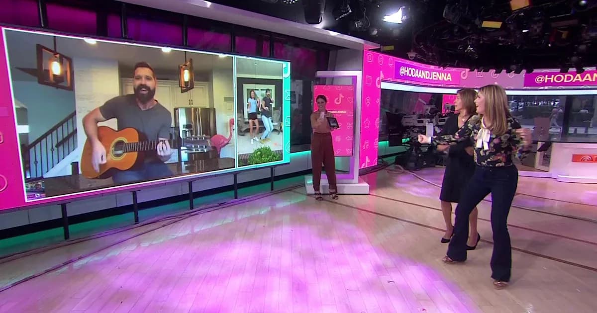 Hoda and Jenna record their first TikTok ever with help from Walker Hayes