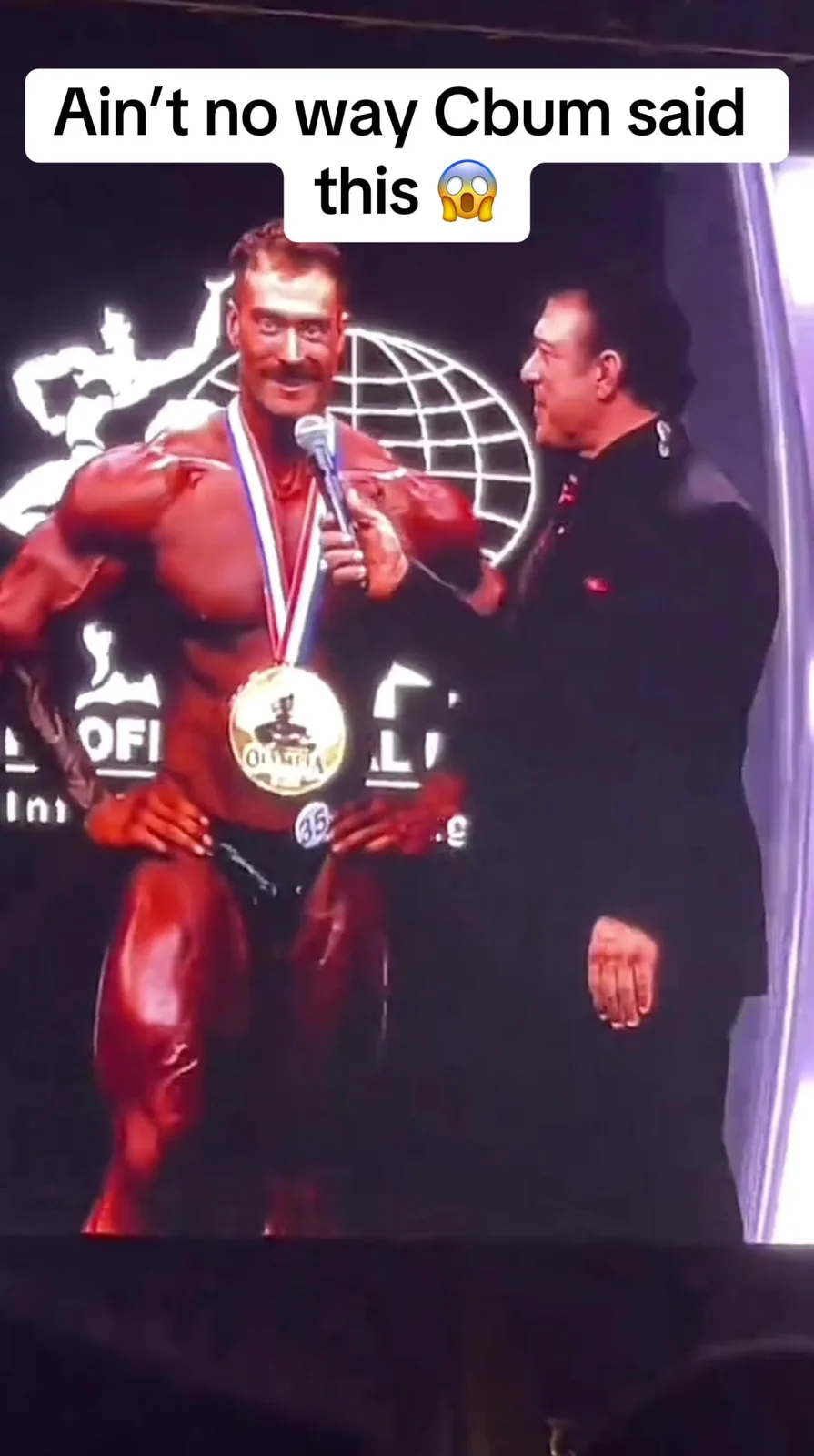 Aint no was Cbum said this after he won 👑 😱#cbum #gym #mrolimpia #olimpia #fyp #foryou #gymtok #gymrat #gymmotivation #fypシ #real #ronniecoleman #zyzz #davidlaid #shizzy