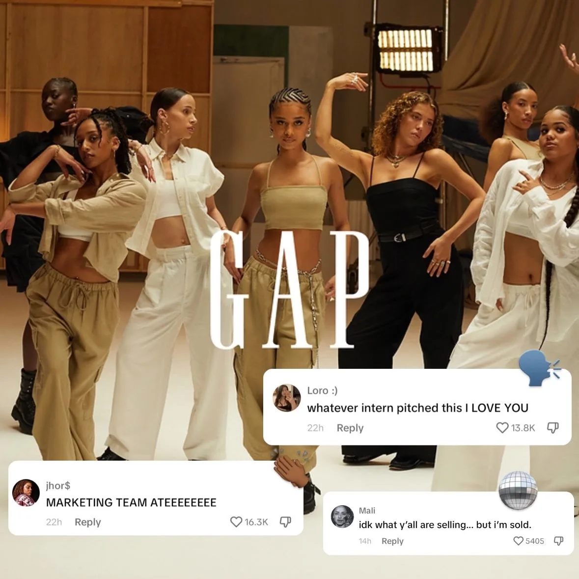Gap just demonstrated how being chronically online can WORK in marketing 🤯 Here’s how ⇣ 🧠 THE “MOMENT” ⇨ In their “Linen Moves” campaign, GAP revived a TikTok trend that featured Jungle’s viral… |…