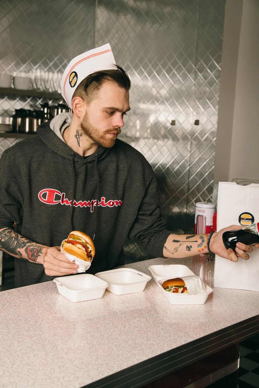 GAY BURGER NOW AVAILABLE IN LA, SF & NYC on DoorDash, Postmates, GrubHub. @GayBurgerCo 😭🌈🍔