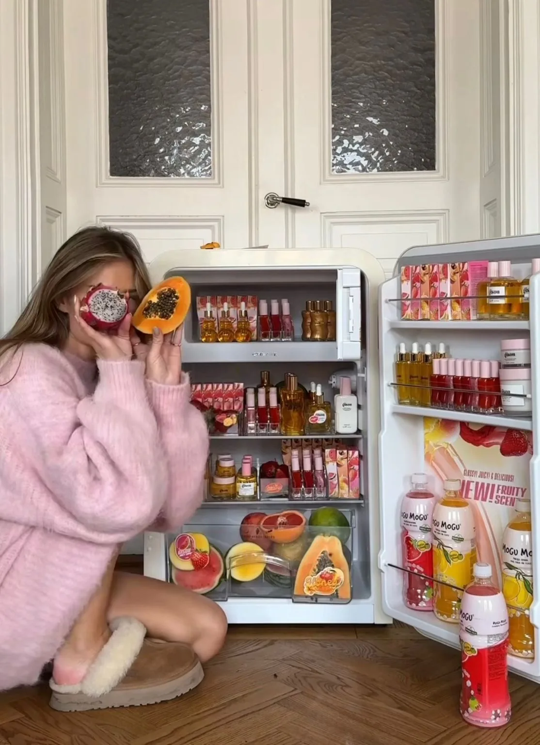 This PR package has taken over my FYP💞💄💕 The Gisou by Negin Mirsalehi PR fridge had my jaw on the floor (and for good reason) Gisou sent this elaborate PR package to influencers who have created……
